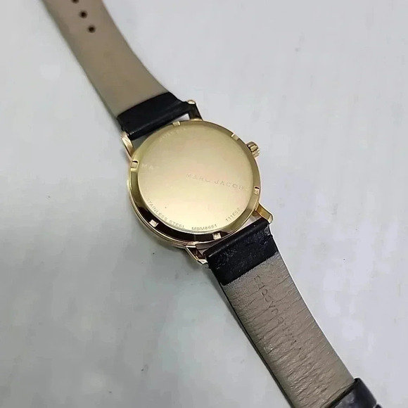 Womens Marc by Marc Jacobs MBM8651 Fergus Day Date 38MM Gold Watch New Battery